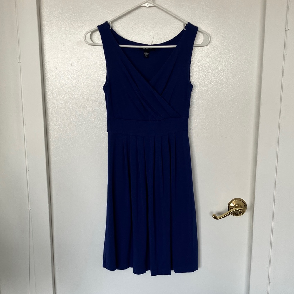 Elegant Blue Sleeveless Dress